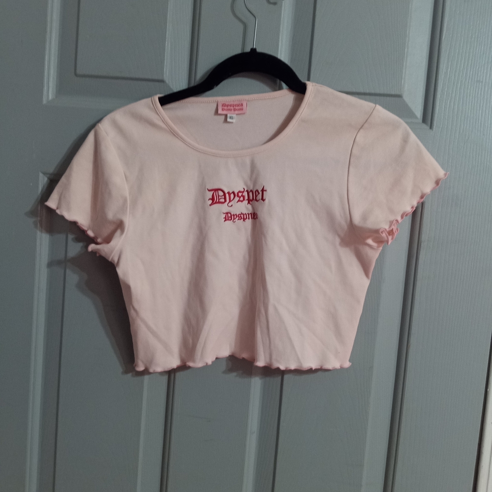 Dyspnea Light Pink Women's Crop Top